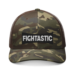 FIGHTASTIC Camouflage Trucker Hat - Embroidered
