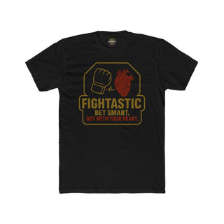 FIGHTASTIC “Bet Smart” MMA Glove & Heart – Unisex Cotton Crew Tee