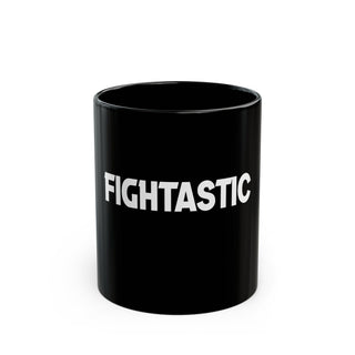 FIGHTASTIC Shield Logo Black Mug (11oz, 15oz)