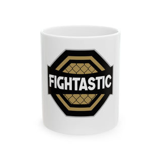 FIGHTASTIC White Coffee Mug, (11oz, 15oz)