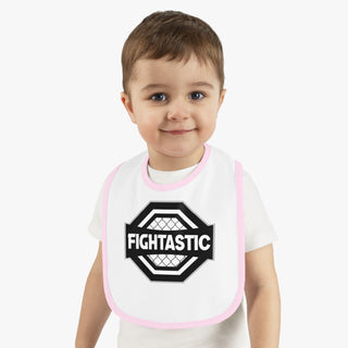 FIGHTASTIC Baby Contrast Trim Jersey Bib