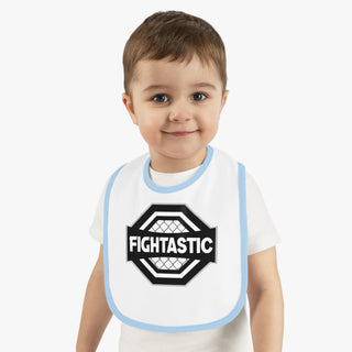 FIGHTASTIC Baby Contrast Trim Jersey Bib