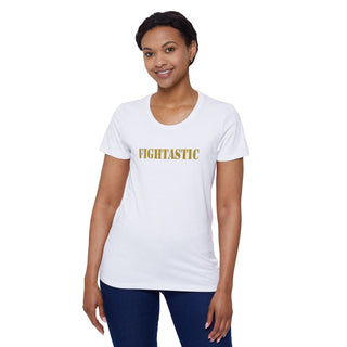 FIGHTASTIC® Stencil Logo Women’s Organic T-Shirt