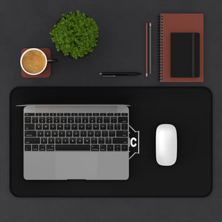 FIGHTASTIC Black Desk Mat