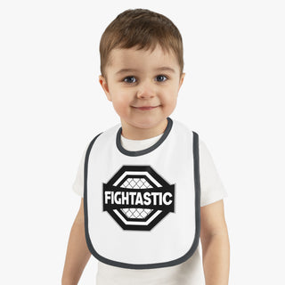 FIGHTASTIC Baby Contrast Trim Jersey Bib