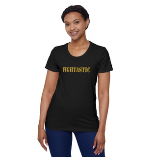 FIGHTASTIC® Stencil Logo Women’s Organic T-Shirt