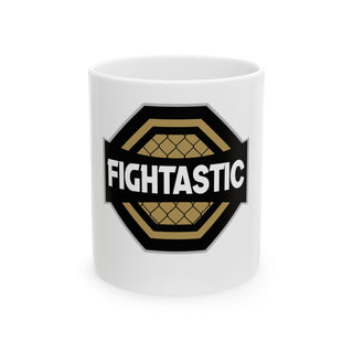 FIGHTASTIC White Coffee Mug, (11oz, 15oz)