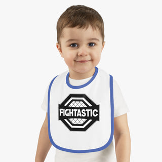 FIGHTASTIC Baby Contrast Trim Jersey Bib