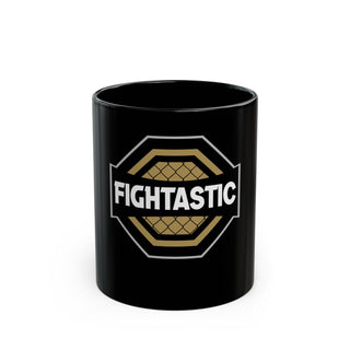 FIGHTASTIC Single Logo Black Coffee Mug (11oz, 15oz)