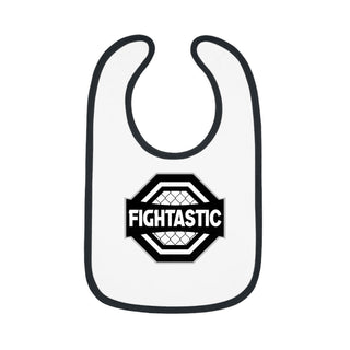 FIGHTASTIC Baby Contrast Trim Jersey Bib